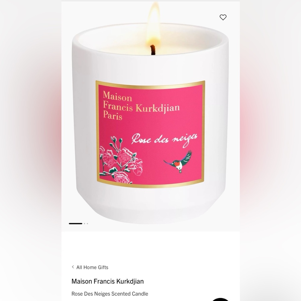 Maison Francis Kurdjian Unique aromatic Perfume scented candle  asking $139